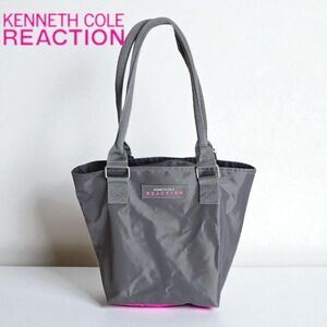 Kenneth Cole Reaction Gray Tote Bag Lunch Makeup Travel Shoulder